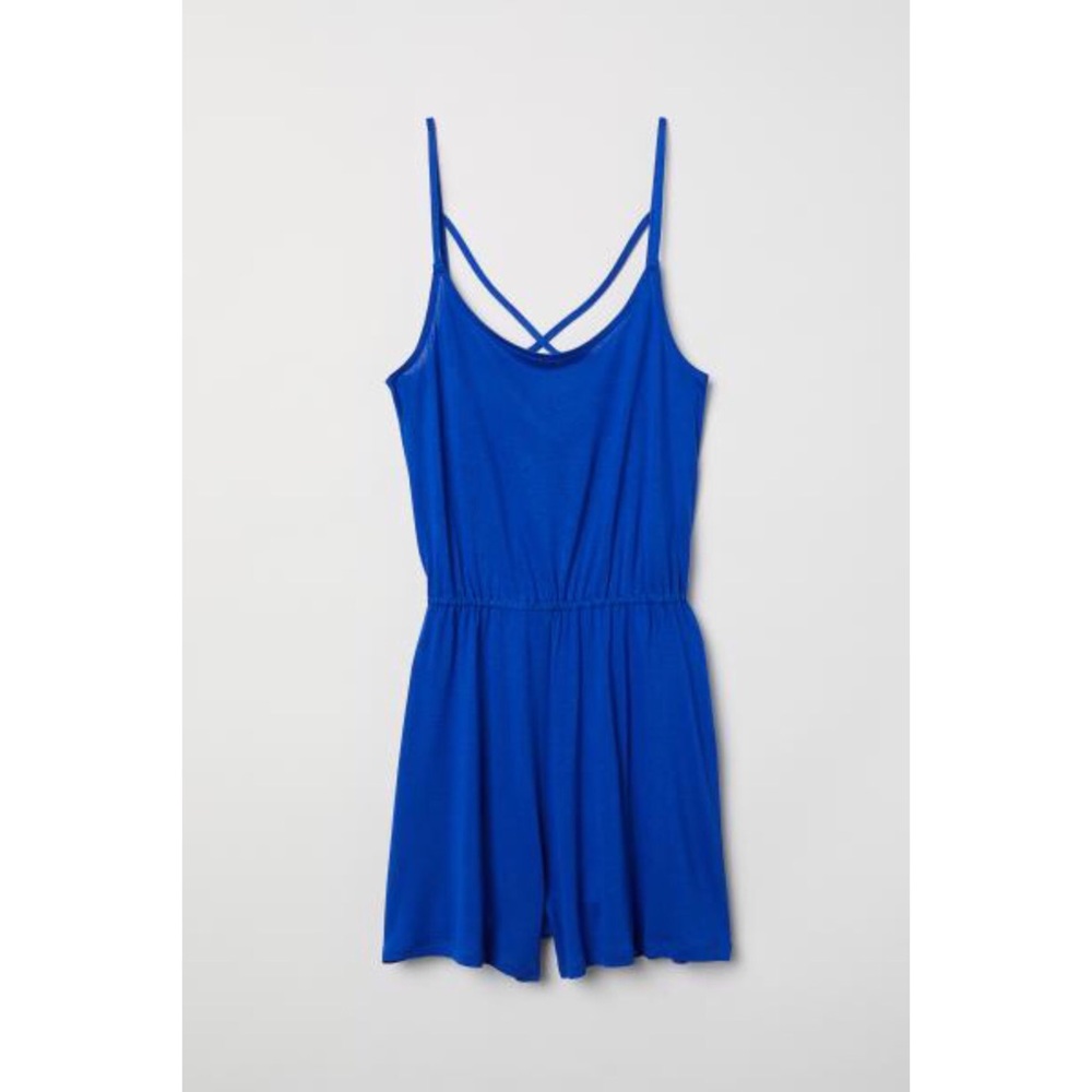 WOMEN BLUE ROMPER SUMMER DRESS
